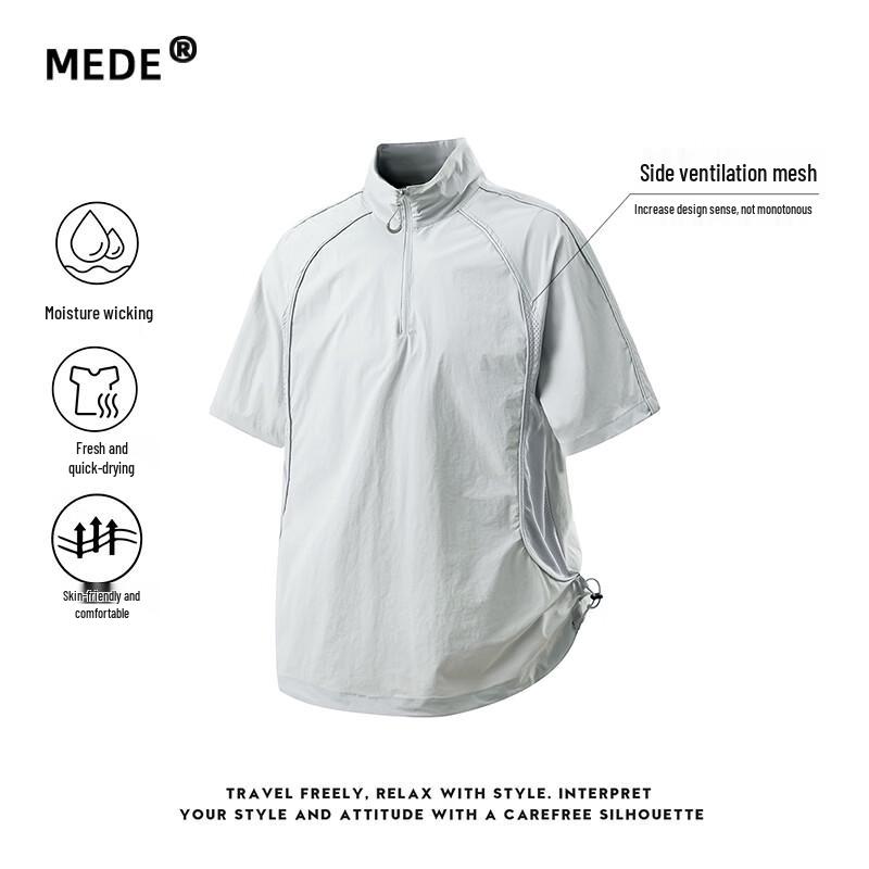MEDE Men s Outdoor Mesh Half-Zip Cool Breathable T-Shirt XL
MEDE Men s Outdoor Mesh Half-Zip Cool Breathable T-Shirt XL