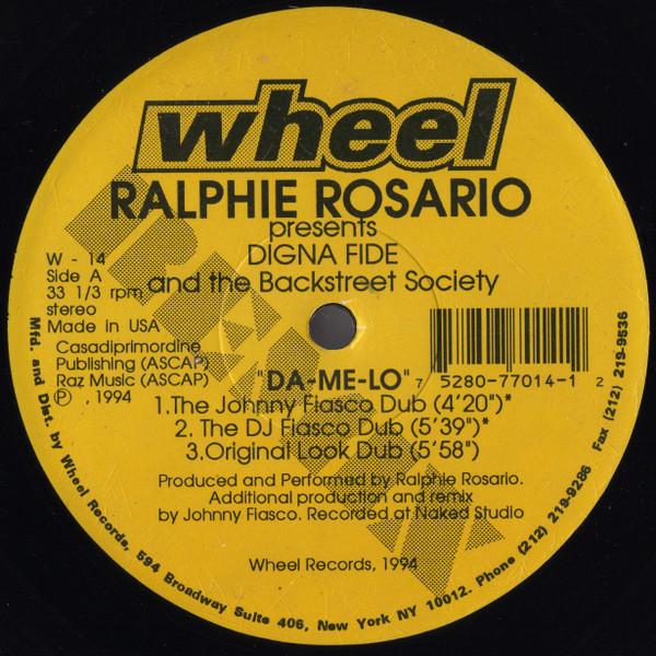 12inch Record RALPHI ROSARIO, DIGNA FIDE & THE BA - Da-Me-Lo (Remixes) W14 Wheel Records 1994 US Dance & Electronica Used
12inch Record RALPHI ROSARIO, DIGNA FIDE & THE BA - Da-Me-Lo (Remixes) W14 Wheel Records 1994 US Dance & Electronica Used