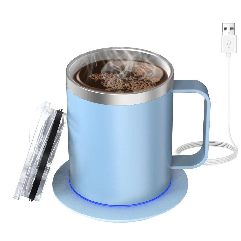 Intelligent Self-Heating Coffee Mug with Lid Double Layer Auto Heat Coffee Mug Stainless Steel USB Powered синій
Intelligent Self-Heating Coffee Mug with Lid Double Layer Auto Heat Coffee Mug Stainless Steel USB Powered синій