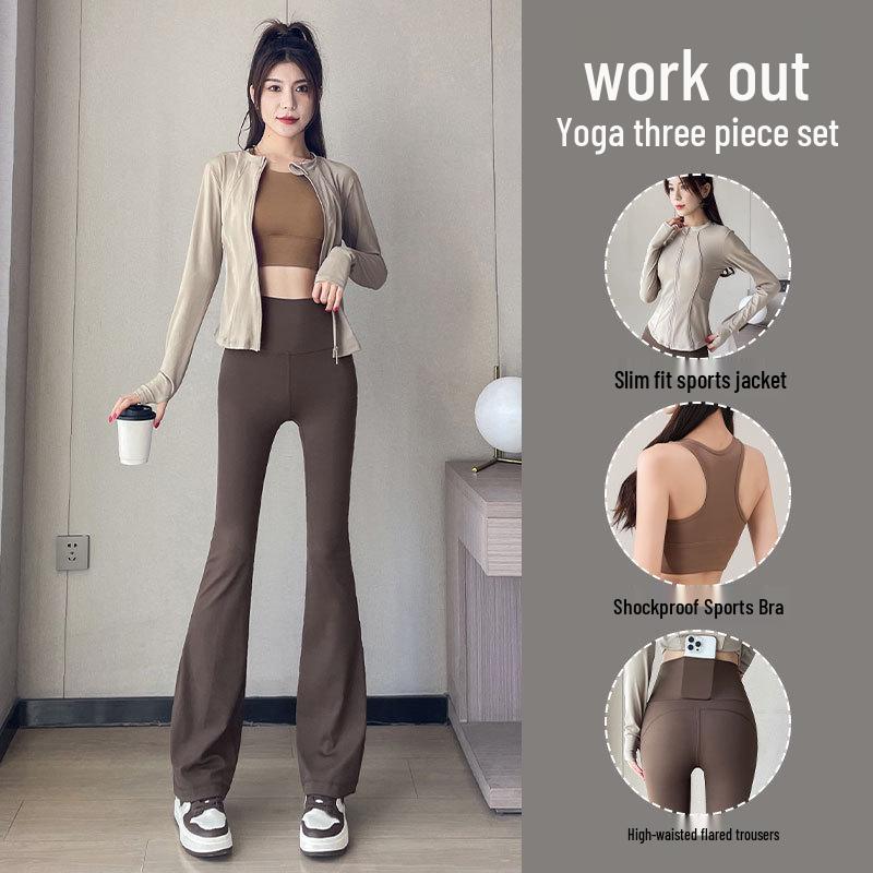 2024 Women s Yoga & Fitness Set: High-End Mountaineering, Micro Flare Pants, Casual Slimming 3-Piece L
2024 Women s Yoga & Fitness Set: High-End Mountaineering, Micro Flare Pants, Casual Slimming 3-Piece L