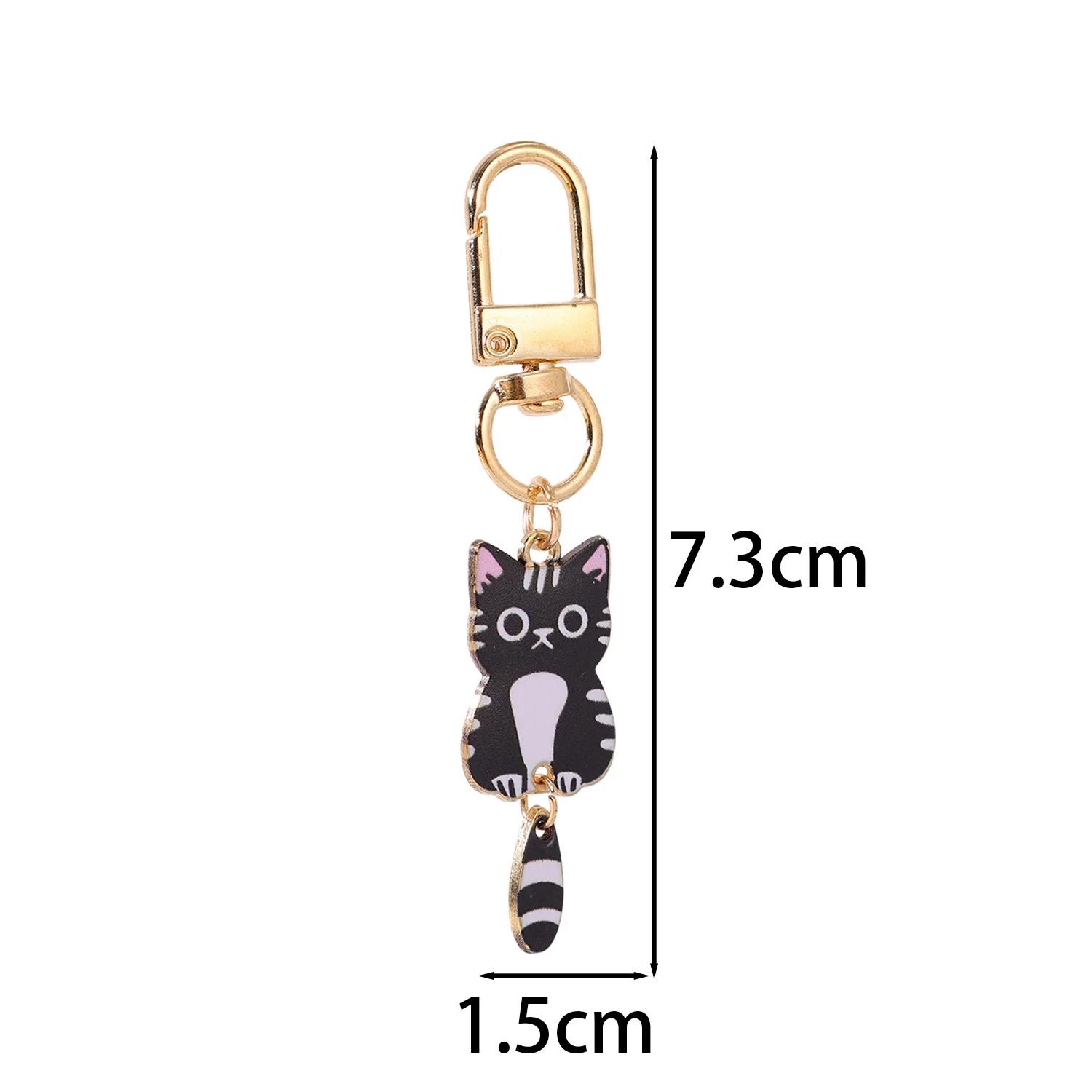 New Fun Enamel Cat Keychain Charms Cartoon Cute Metal Animal Key Chain Pendant DIY Jewelry Crafting Accessory Gift Women Girls
New Fun Enamel Cat Keychain Charms Cartoon Cute Metal Animal Key Chain Pendant DIY Jewelry Crafting Accessory Gift Women Girls