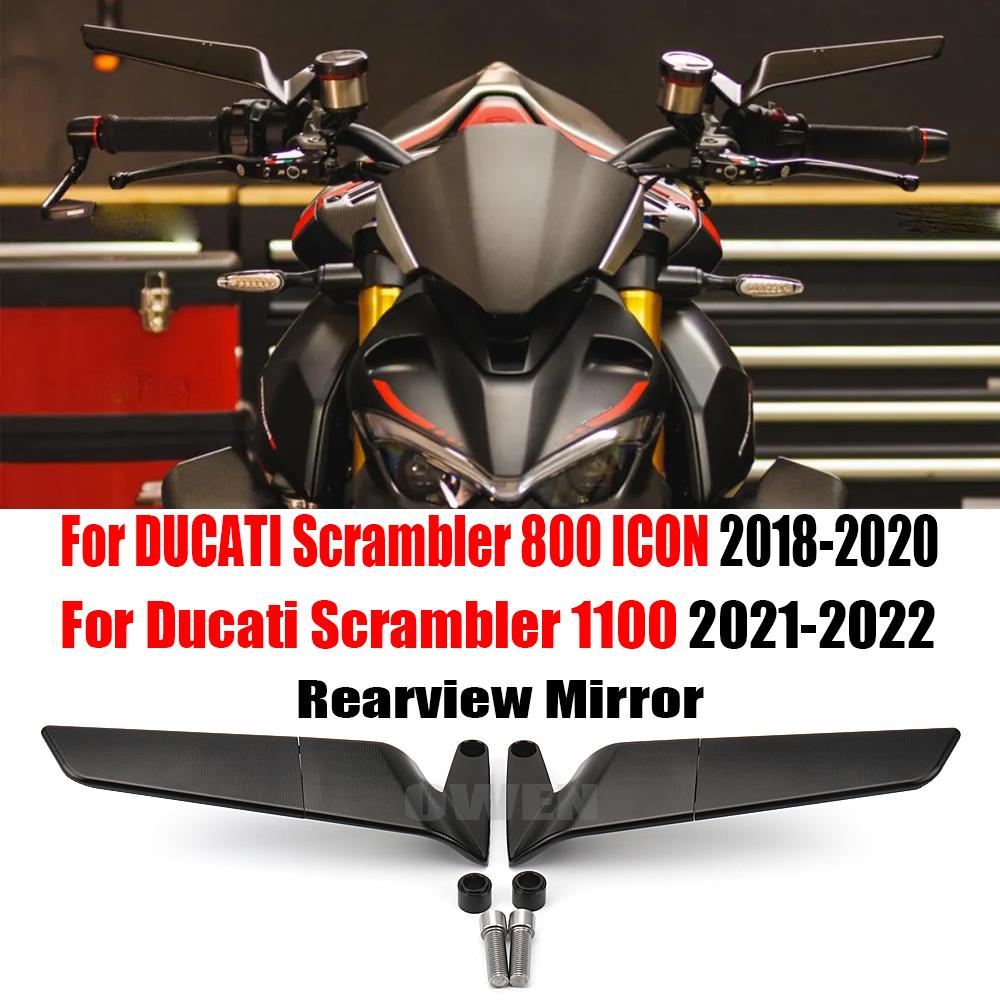 For Ducati Scrambler800 ICON 2018-2020 Mirrors Wind Wing Rear View Mirror Scrambler1100 2021-2022 Adjustable Sports Wing Mirrors A
For Ducati Scrambler800 ICON 2018-2020 Mirrors Wind Wing Rear View Mirror Scrambler1100 2021-2022 Adjustable Sports Wing Mirrors A