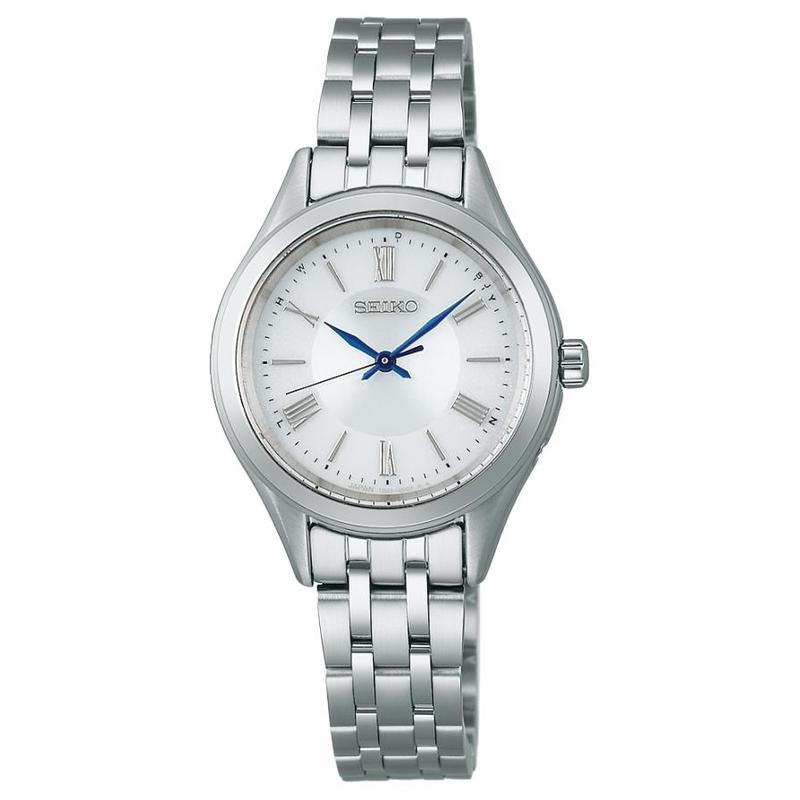 SEIKO SELECTION 100 meters waterproof, radio time adjustment, antimagnetic, solar Quartz, Steel Strap, , 28mm women s watch, white dial SSDY047
SEIKO SELECTION 100 meters waterproof, radio time adjustment, antimagnetic, solar Quartz, Steel Strap, , 28mm women s watch, white dial SSDY047