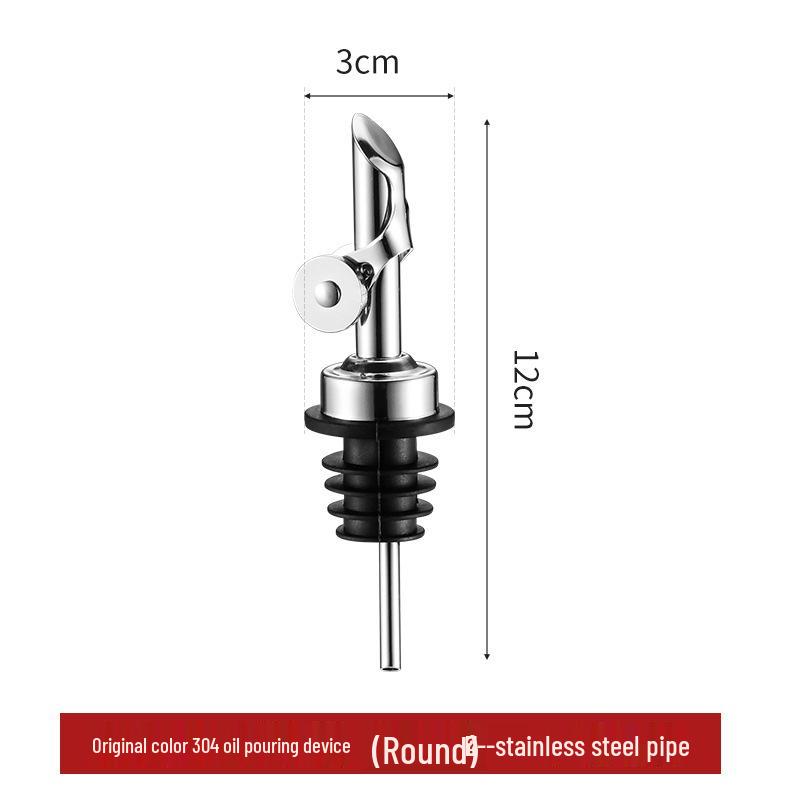 304 Stainless Steel Auto Open/Close Oil & Vinegar Pourer Spout, Bottle Stopper, Round.
304 Stainless Steel Auto Open/Close Oil & Vinegar Pourer Spout, Bottle Stopper, Round.