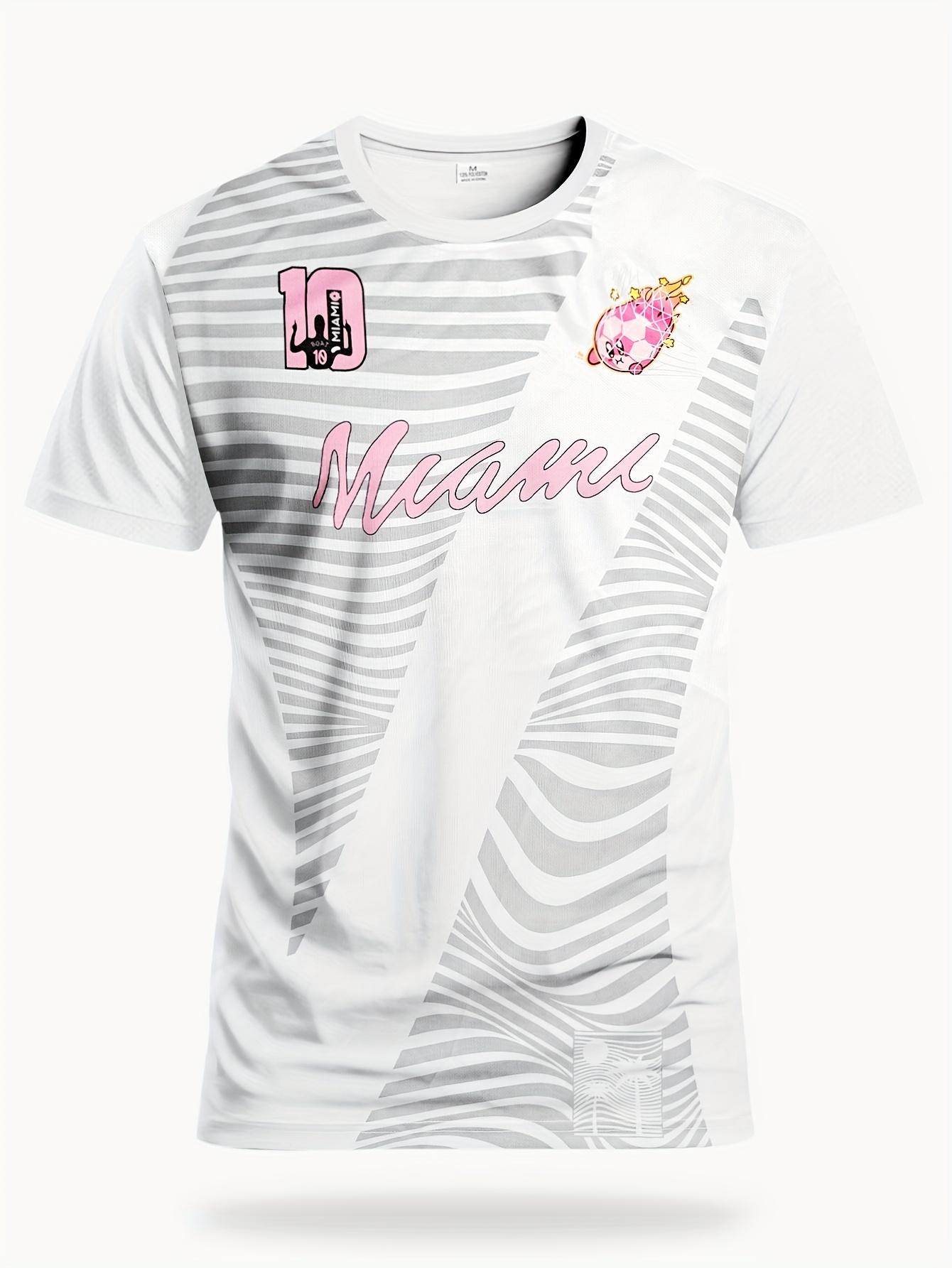American Style Miami International Football Shirt Short Sleeve Crew Neck Comfortable Sports Tee for Daily Casual Wear 4XL
American Style Miami International Football Shirt Short Sleeve Crew Neck Comfortable Sports Tee for Daily Casual Wear 4XL