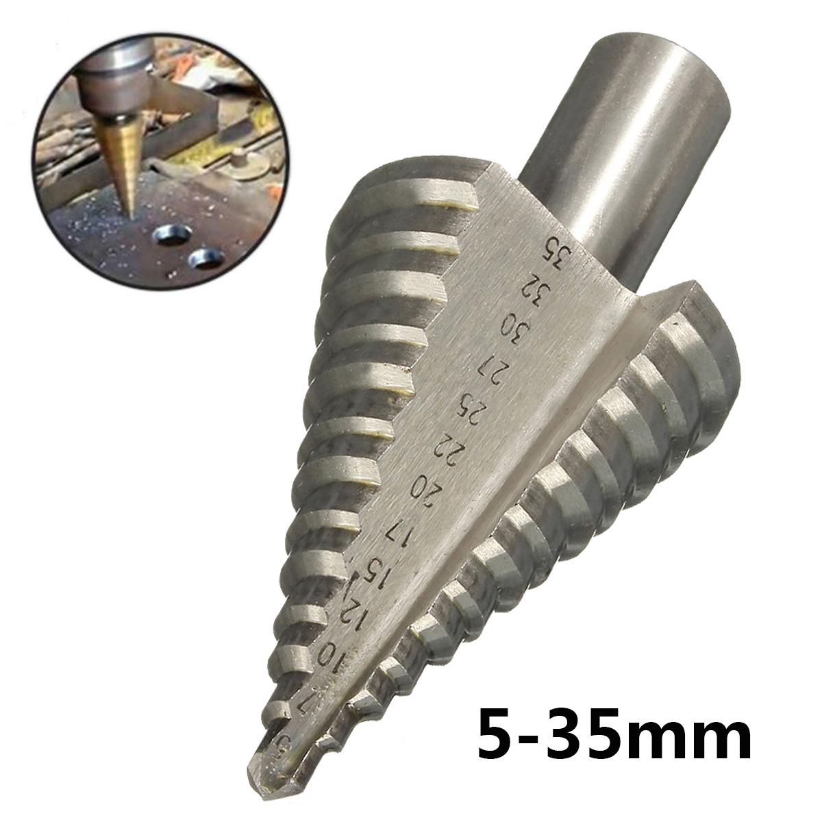 5-35mm Титан покрытием Шаг Конус Спираль Спираль Grooved Drill Bit 13 Шагов круглый Shank HSS Инструмент HEX Shank Hole Резак Металл Резьб Акбар
5-35mm Титан покрытием Шаг Конус Спираль Спираль Grooved Drill Bit 13 Шагов круглый Shank HSS Инструмент HEX Shank Hole Резак Металл Резьб Акбар