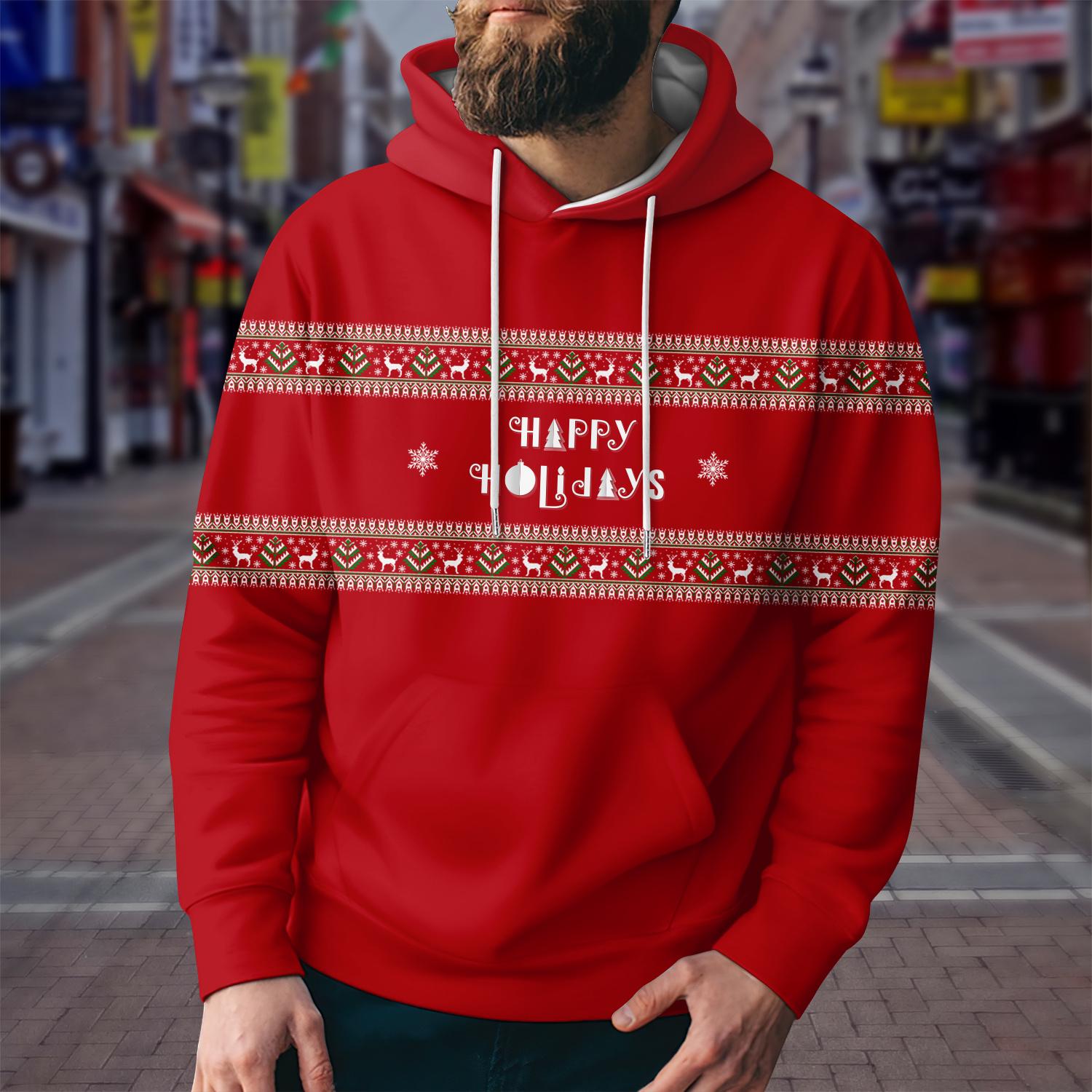 Мужская толстовка с капюшоном Christmas Deer с 3D-принтом и кепкой на осень/зиму, повседневная спортивная мода, красная, белая, большого размера, с длинными рукавами S
Мужская толстовка с капюшоном Christmas Deer с 3D-принтом и кепкой на осень/зиму, повседневная спортивная мода, красная, белая, большого размера, с длинными рукавами S