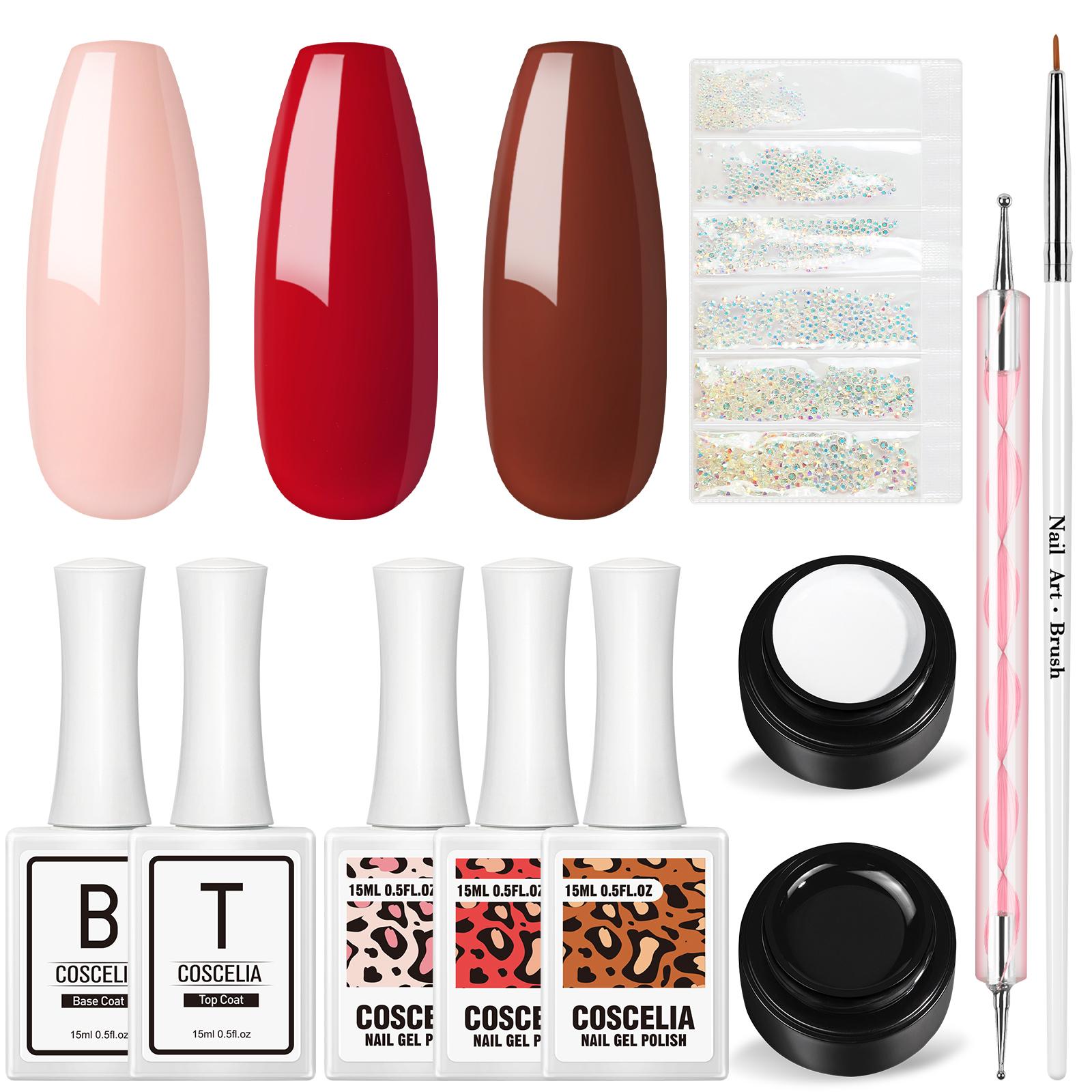 COSCELIA Nail Starter Gel Nail Polish Kit Инструменты для ногтей Маникюр Набор и Лайнер Паук Гель Ногти Блеск УФ Гель Основа Верхняя краска для ногтей Лак Нейл Арт Дизайн
COSCELIA Nail Starter Gel Nail Polish Kit Инструменты для ногтей Маникюр Набор и Лайнер Паук Гель Ногти Блеск УФ Гель Основа Верхняя краска для ногтей Лак Нейл Арт Дизайн