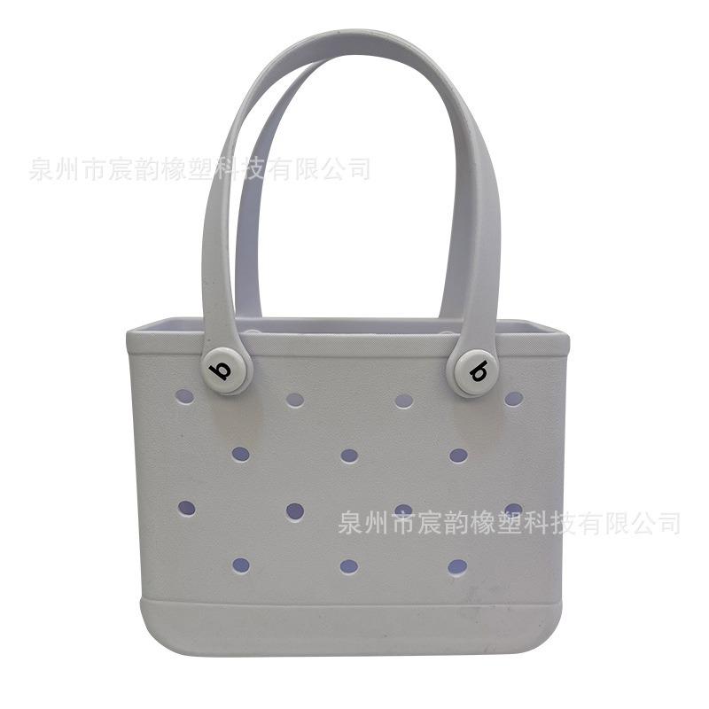 Cute accessories summer vacation hole bag EVA shoulder storage bag DIY jelly mini beach bag tote bag Small bag 17.5*22.5*8.5cm білий
Cute accessories summer vacation hole bag EVA shoulder storage bag DIY jelly mini beach bag tote bag Small bag 17.5*22.5*8.5cm білий