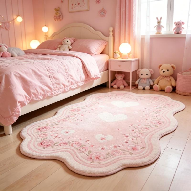 Girly Style Carpets for Living Room Pink Flowers Bedroom Decor Carpet Fluffy Soft Irregular Bedside Rug Home Thicken Floor Mat 80x120cm
Girly Style Carpets for Living Room Pink Flowers Bedroom Decor Carpet Fluffy Soft Irregular Bedside Rug Home Thicken Floor Mat 80x120cm