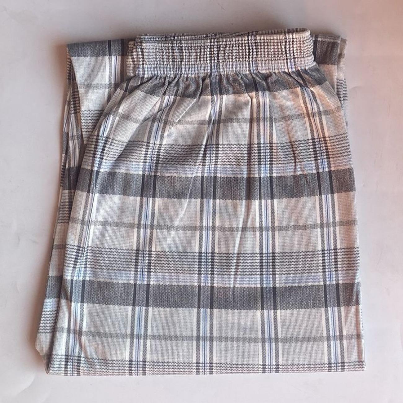 Мужская хлопковая пижама - Свободные клетчатые брюки с эластичной талией, Большой размер, Полосатый дизайн для комфорта One Size
Мужская хлопковая пижама - Свободные клетчатые брюки с эластичной талией, Большой размер, Полосатый дизайн для комфорта One Size