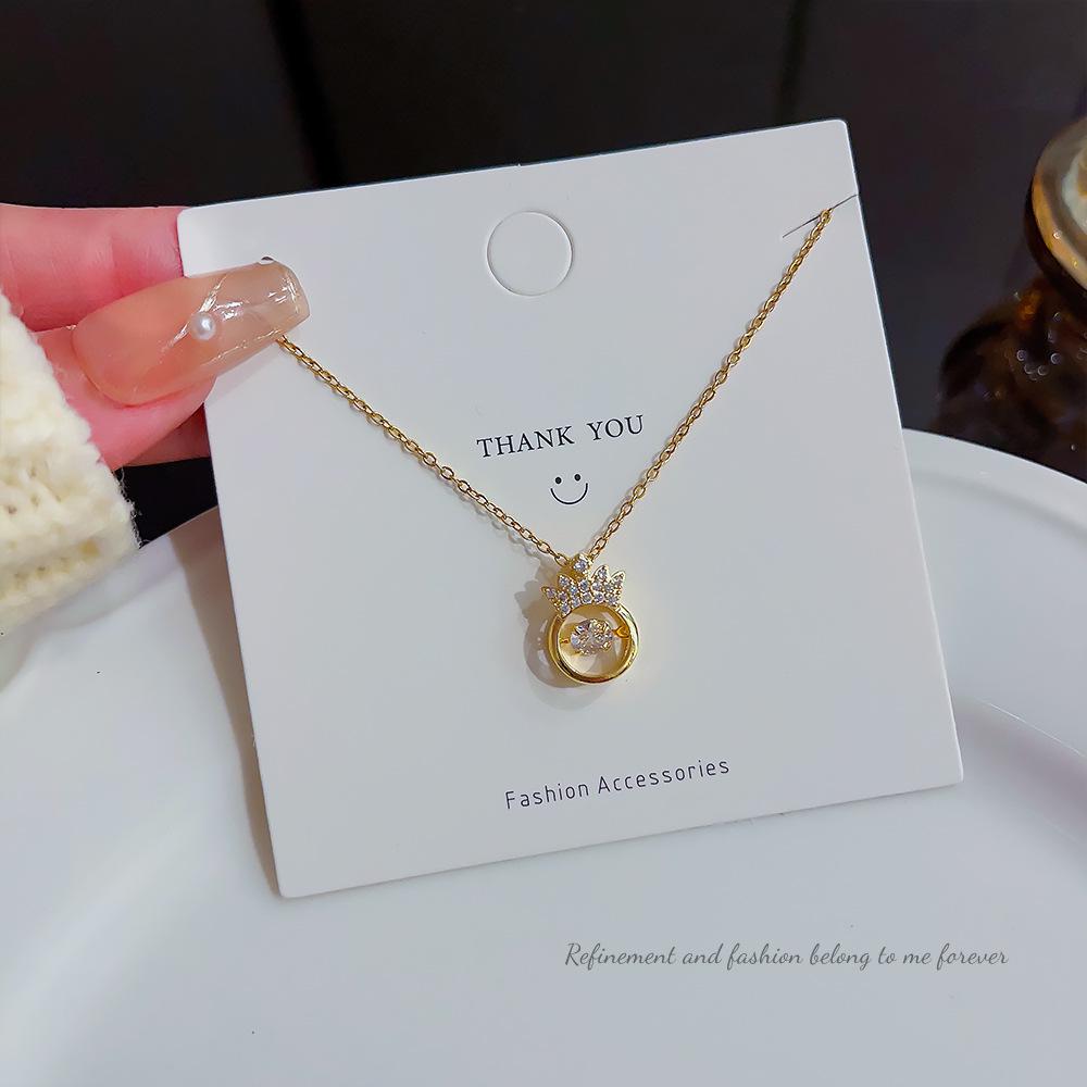 Trendy Titanium Steel Crown Pendant Necklace – Women s Light Luxury Korean Clavicle Chain
Trendy Titanium Steel Crown Pendant Necklace – Women s Light Luxury Korean Clavicle Chain