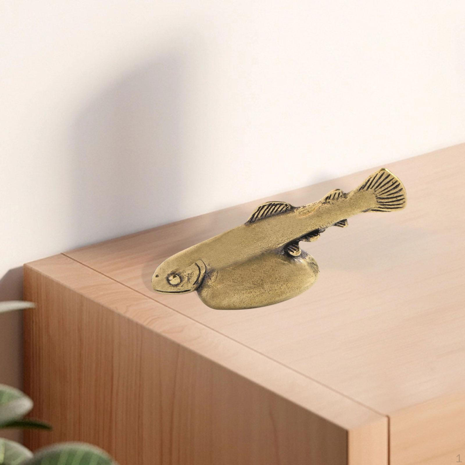 Brass Fish Crafts, Miniature Figurine Vintage Design, Fine Workmanship, Hotel Bedroom Decor, Animal
Brass Fish Crafts, Miniature Figurine Vintage Design, Fine Workmanship, Hotel Bedroom Decor, Animal