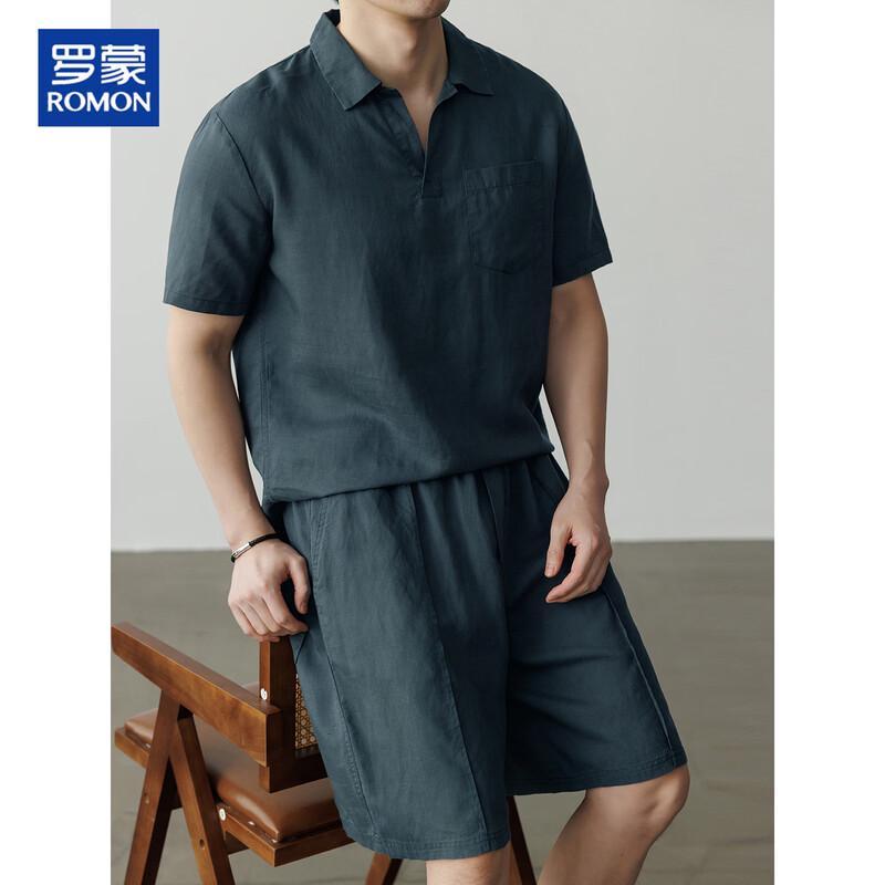 ROMON Men s Cooling Tencel-Linen Short Sleeve T-Shirt & Shorts Set XL
ROMON Men s Cooling Tencel-Linen Short Sleeve T-Shirt & Shorts Set XL