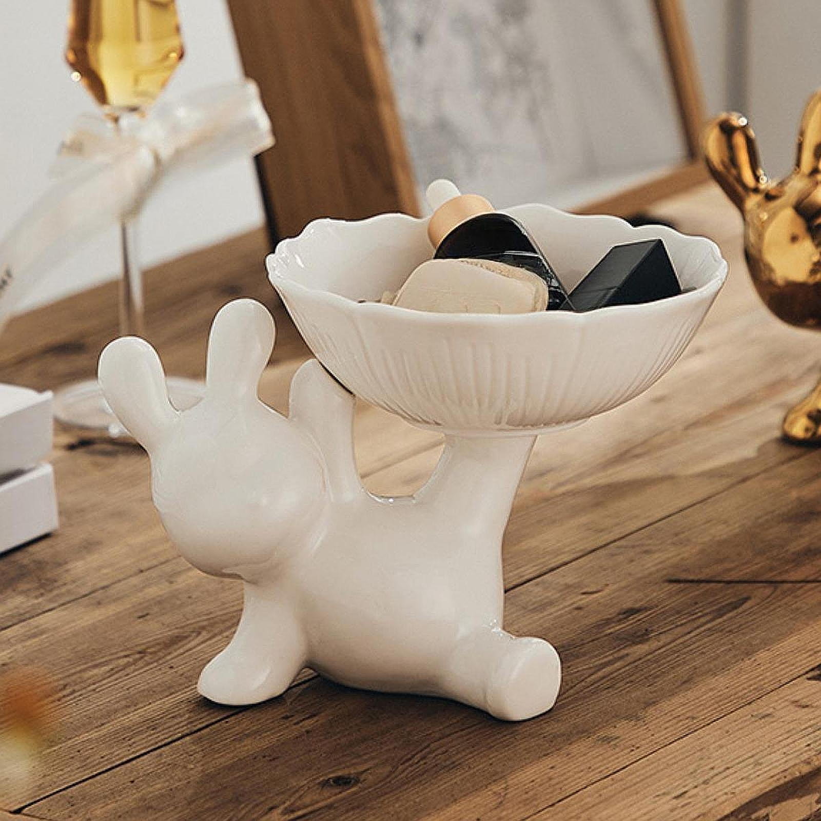 Очаровательная фигурка кролика с подставкой для ключей для домашнего декора белый
Очаровательная фигурка кролика с подставкой для ключей для домашнего декора белый