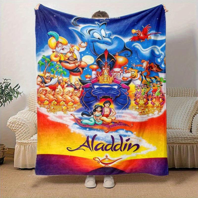 Aladdin Cartoon Flannel Blanket - Ultra-Soft, Cozy, and Comfortable for Sofa, Bedroom, Camping, and Travel - Four-Season Versatility, Vibran 130x150cm
Aladdin Cartoon Flannel Blanket - Ultra-Soft, Cozy, and Comfortable for Sofa, Bedroom, Camping, and Travel - Four-Season Versatility, Vibran 130x150cm