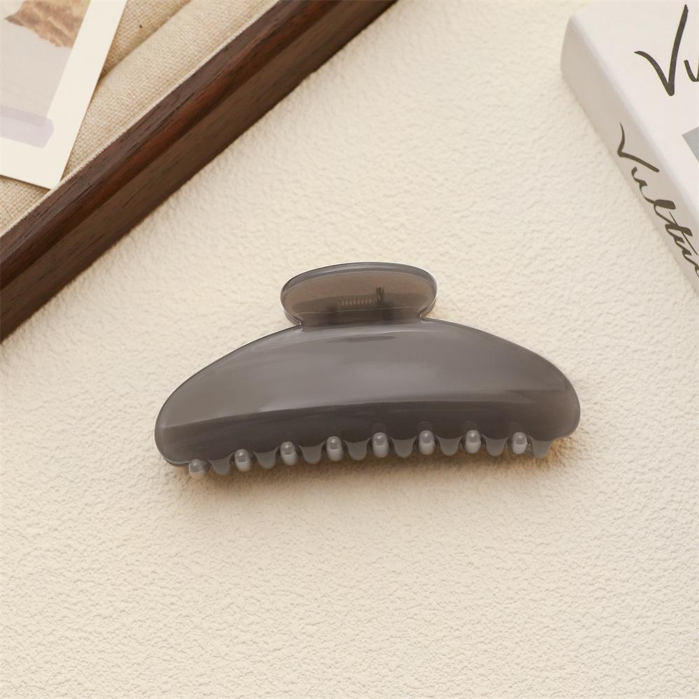 Великий напівкруглий затискач для волосся у формі краба желе кольору для густого волосся
Великий напівкруглий затискач для волосся у формі краба желе кольору для густого волосся