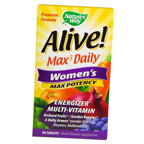 Multivitamins for women, Alive! Women s Max Potency, Nature s Way 90 tabs (36344055) 90tab
Multivitamins for women, Alive! Women s Max Potency, Nature s Way 90 tabs (36344055) 90tab