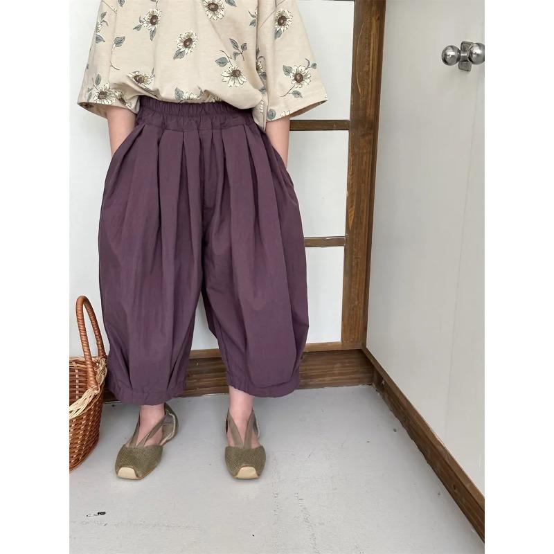 Solid Color Loose Cropped Pants Boys Girls Baby Bloomers Wide Leg Pants Children Pants Summer 80cm
Solid Color Loose Cropped Pants Boys Girls Baby Bloomers Wide Leg Pants Children Pants Summer 80cm
