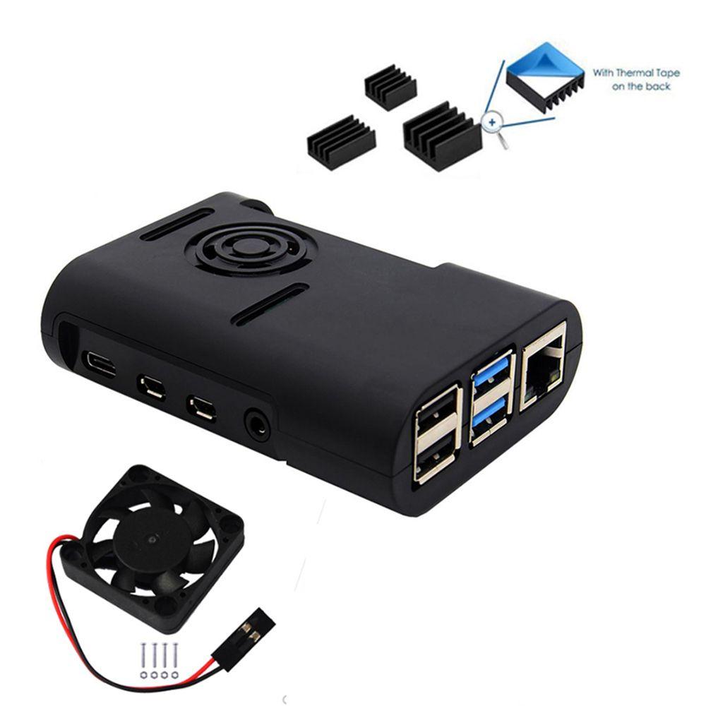 3 in 1 Heatsink Black for Raspberry Pi 4 Model B, Pi 4B, Pi 4 Case Cover Shell with Cooling Fan чорний
3 in 1 Heatsink Black for Raspberry Pi 4 Model B, Pi 4B, Pi 4 Case Cover Shell with Cooling Fan чорний