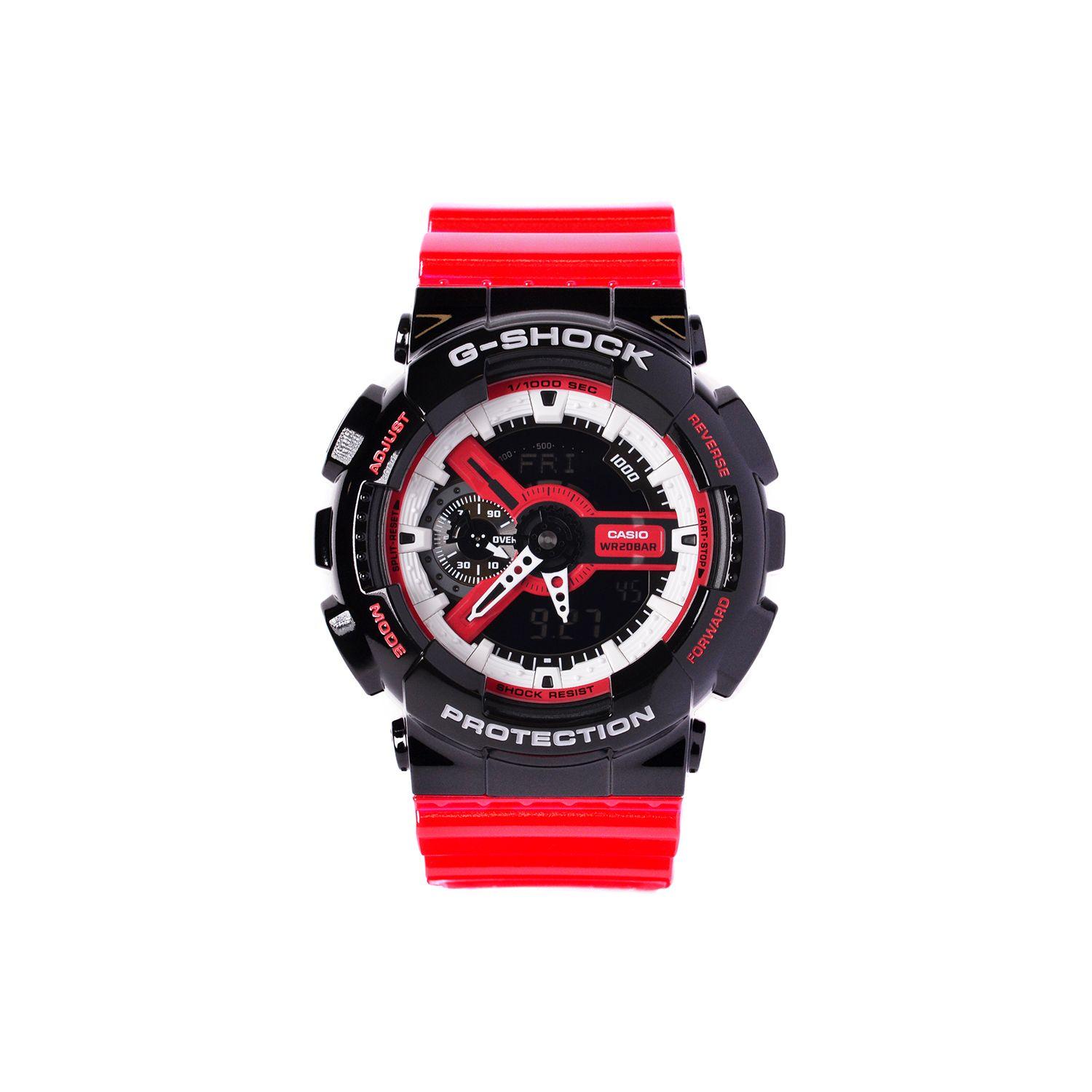 Casio G-Shock Series Dual Display Sports Trend Quartz Watch Men watches Black GA-110RB-1A Regular Watch Box,Spade Red
Casio G-Shock Series Dual Display Sports Trend Quartz Watch Men watches Black GA-110RB-1A Regular Watch Box,Spade Red