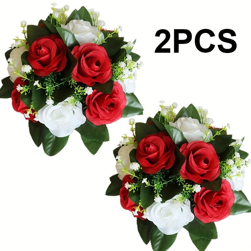 2Pcs Artificial Flower Wreath, New Year Decoration, Wedding Scene Props, Floral Arrangement Ornament, Table Party Home Decor, Fake Flowers, Hotel Red And White
2Pcs Artificial Flower Wreath, New Year Decoration, Wedding Scene Props, Floral Arrangement Ornament, Table Party Home Decor, Fake Flowers, Hotel Red And White