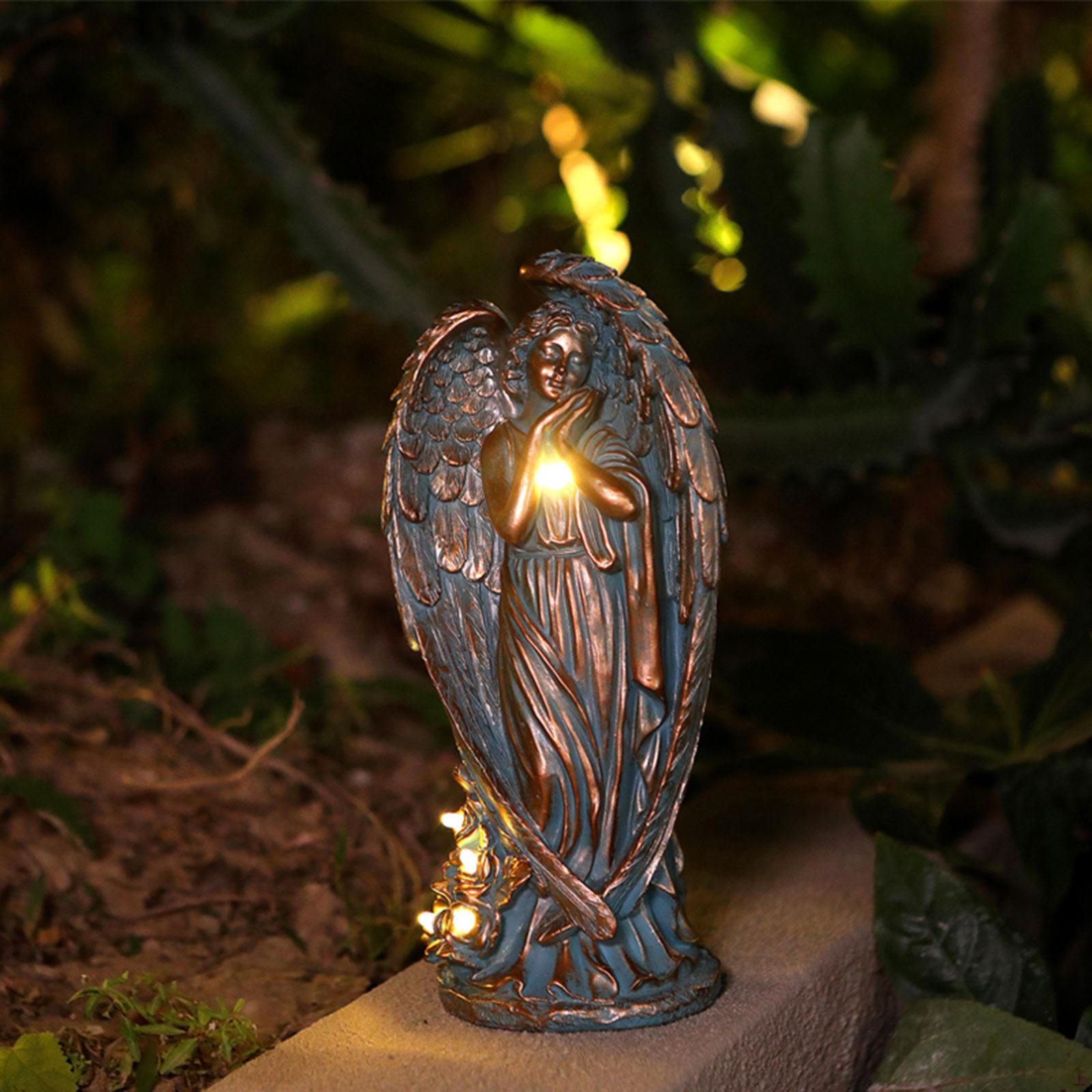 Statue, Outdoor Decoration, Elegant Resin Figure, Decoration with Solar Light Function, Suitable for Copper Color
Statue, Outdoor Decoration, Elegant Resin Figure, Decoration with Solar Light Function, Suitable for Copper Color