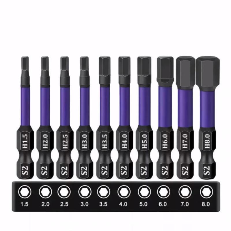 10 Piece S2 Strong Magnetic Drill Bit Set for Impact Power Tools Rust Proof Coating Ideal for Automobile Maintenance
10 Piece S2 Strong Magnetic Drill Bit Set for Impact Power Tools Rust Proof Coating Ideal for Automobile Maintenance