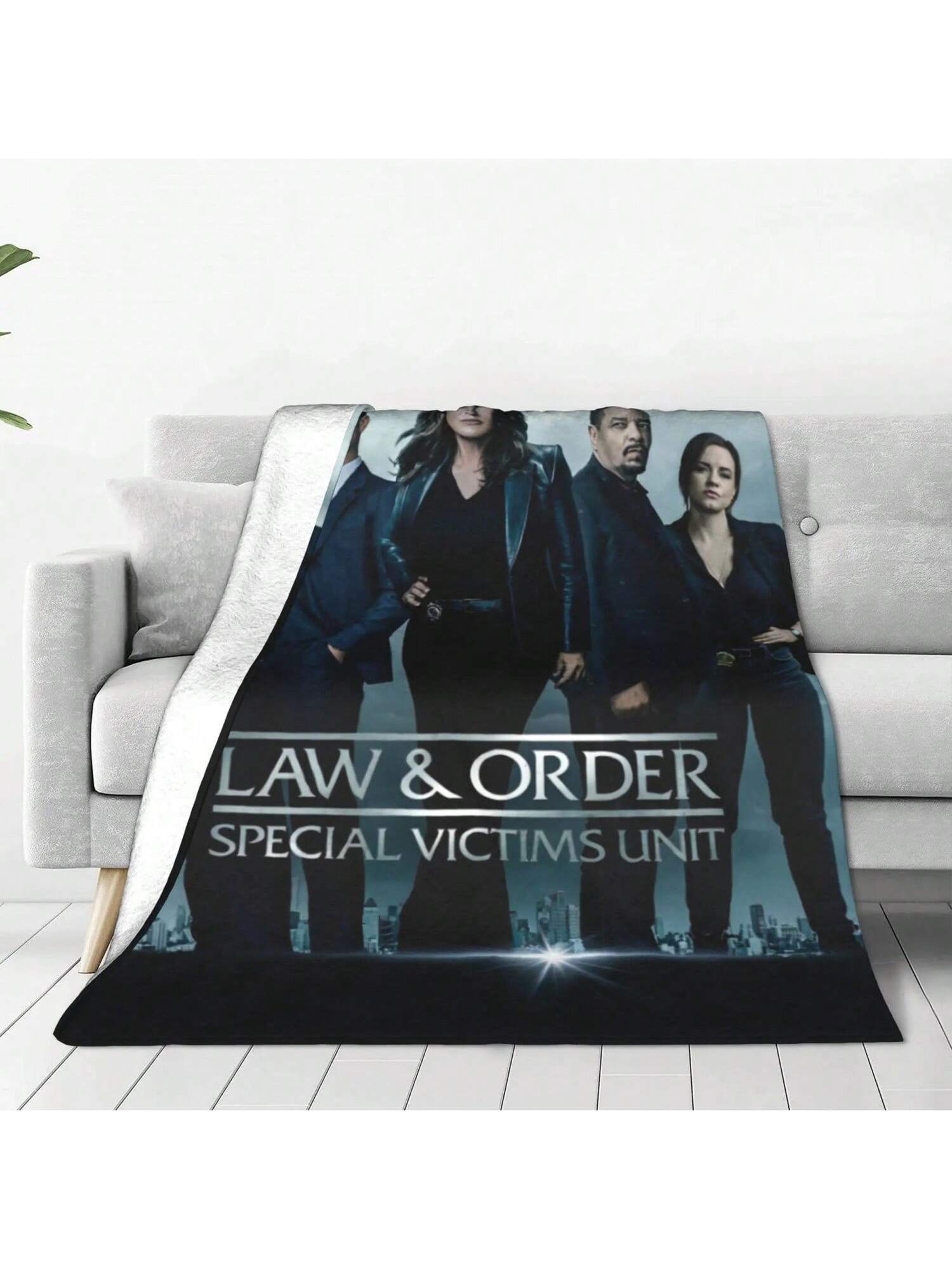 Закон и порядок: Специальное подразделение по расследованию преступлений на сексуальной почве Одеяло Фланелевое Украшение Сериал Многофункциональное Теплое Плед Одеяла Уличный Ковер для Кровати Штука 75X95CM серый