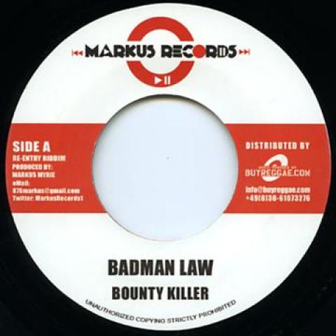 7inch Record BOUNTY KILLER / MAVADO - Badman Law / X Rated MR001 Markus/Buyregga 2013 Germany Reggae, Ska & Dub Used
7inch Record BOUNTY KILLER / MAVADO - Badman Law / X Rated MR001 Markus/Buyregga 2013 Germany Reggae, Ska & Dub Used