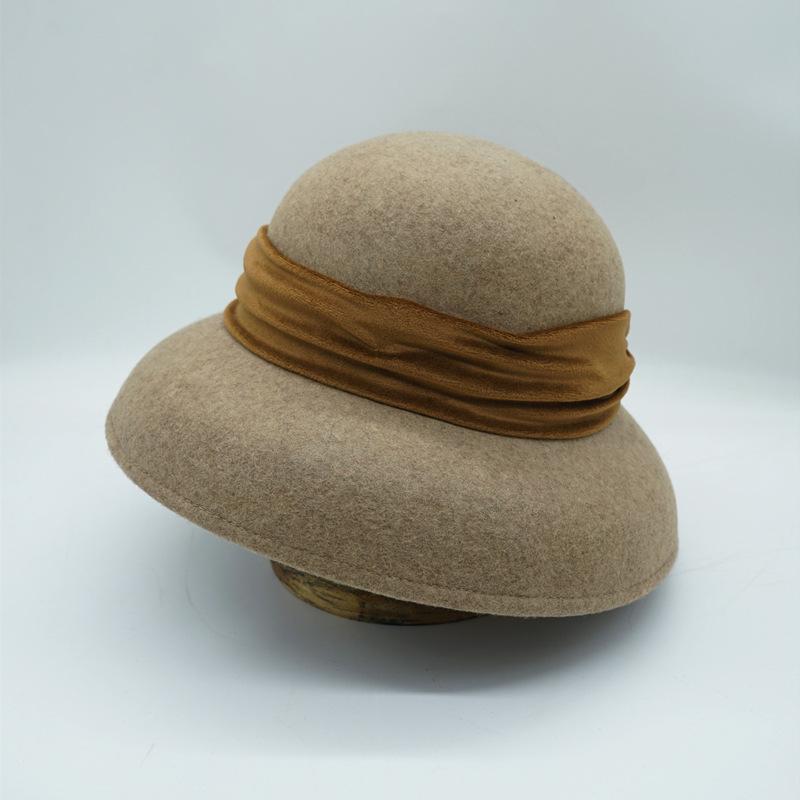French Retro Elegant Hepburn Woolen Bell-Shaped Basin Hat Women S Autumn And Winter British Foreign Trade Mocha Coffee Fisherman S Top Hat M(56-58cm)
French Retro Elegant Hepburn Woolen Bell-Shaped Basin Hat Women S Autumn And Winter British Foreign Trade Mocha Coffee Fisherman S Top Hat M(56-58cm)