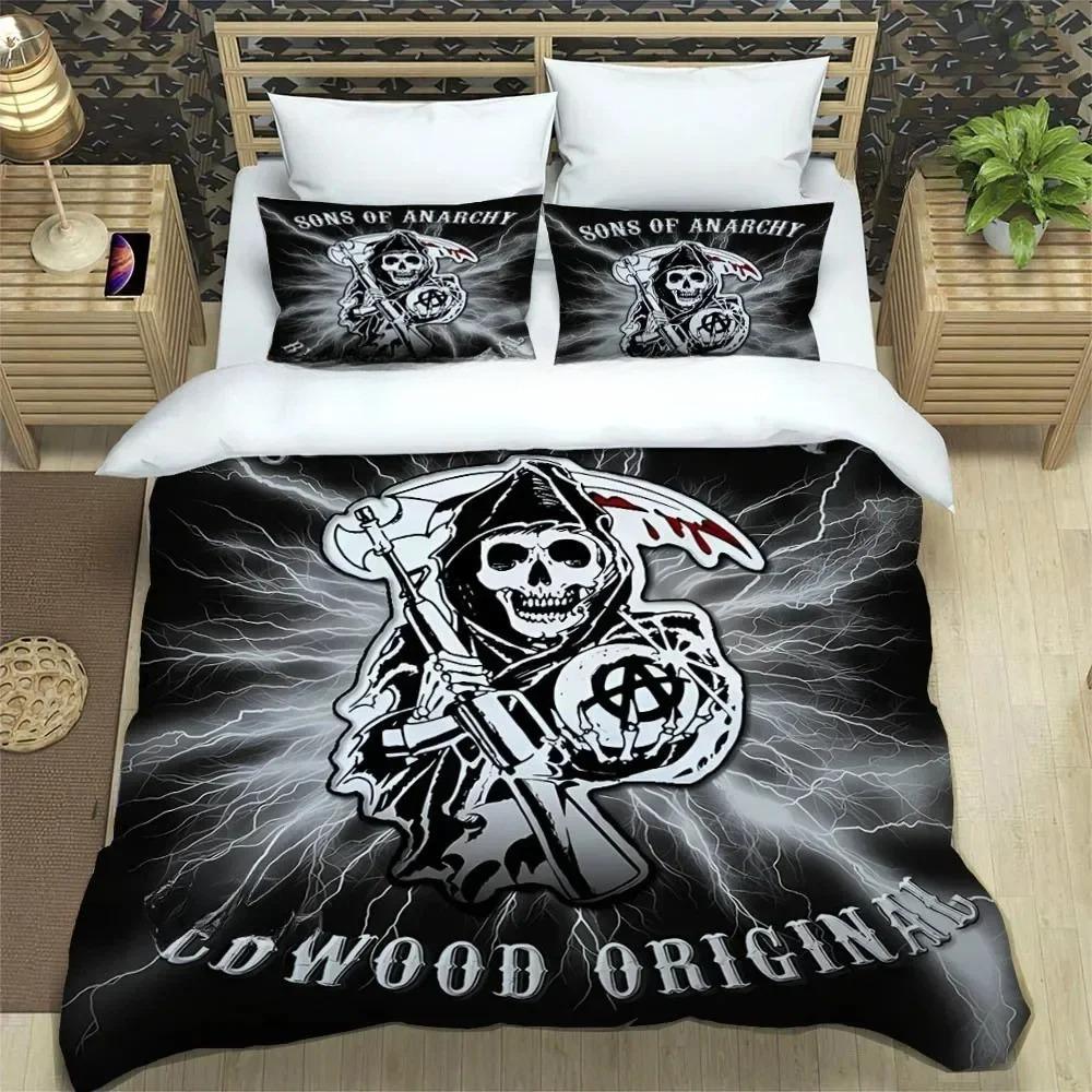 Sons Of Anarchy Retro Printed Bedding Sets Exquisite Supplies Set Duvet Cover Bed Comforter Set Bedding Set Luxury Birthday Gift 140x200cm 3pcs
Sons Of Anarchy Retro Printed Bedding Sets Exquisite Supplies Set Duvet Cover Bed Comforter Set Bedding Set Luxury Birthday Gift 140x200cm 3pcs