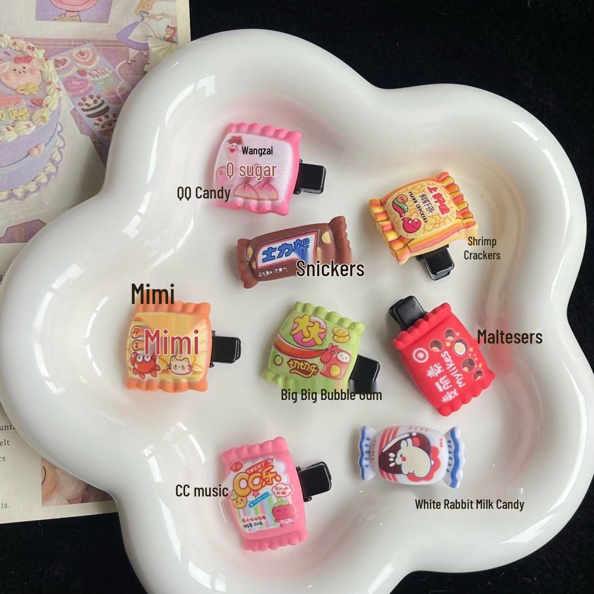 Милые мини-заколки для волос в виде еды: Шоколад, Картофельные чипсы, Молоко и Конфеты Аксессуары для девочек Fun Snack Hair Clips
Милые мини-заколки для волос в виде еды: Шоколад, Картофельные чипсы, Молоко и Конфеты Аксессуары для девочек Fun Snack Hair Clips