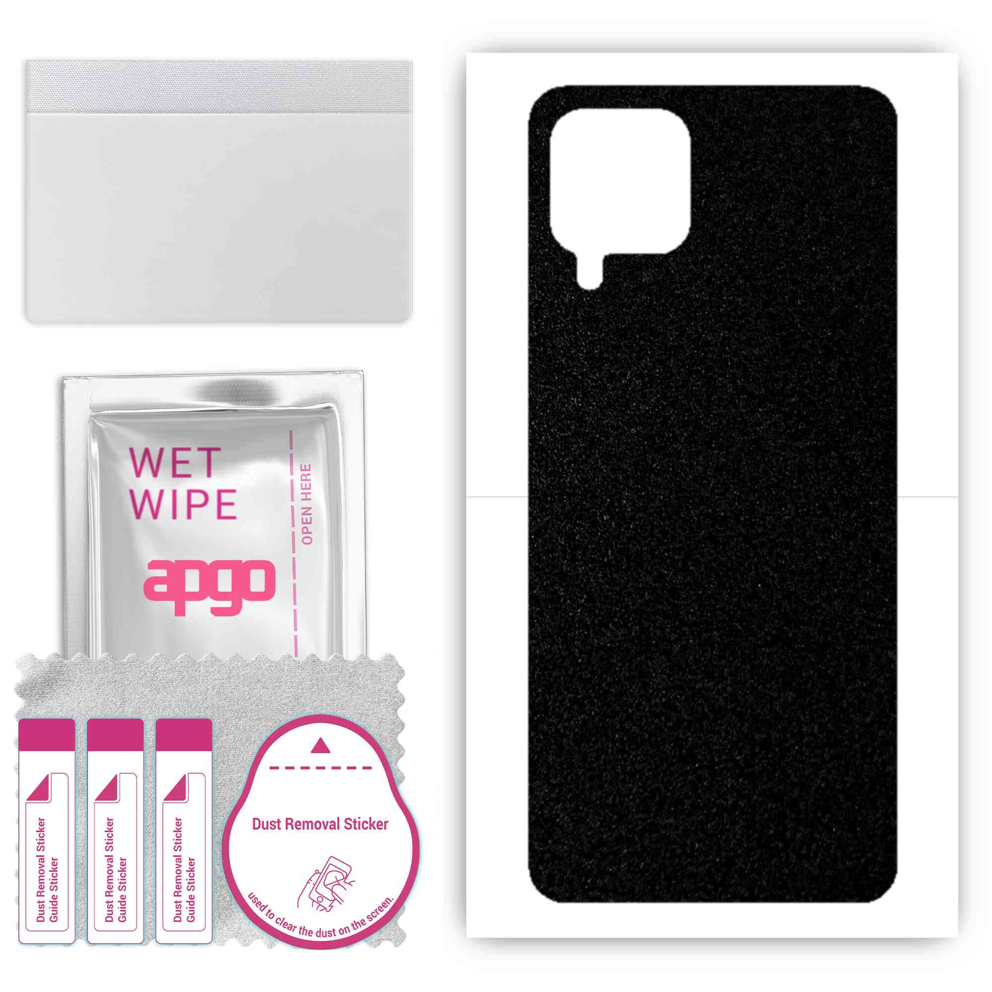 apgo Protective Skin Sticker for the back compatible with Samsung Galaxy A22, Wrap Film, Foil, Vinyl - Pattern Matte Black
apgo Protective Skin Sticker for the back compatible with Samsung Galaxy A22, Wrap Film, Foil, Vinyl - Pattern Matte Black