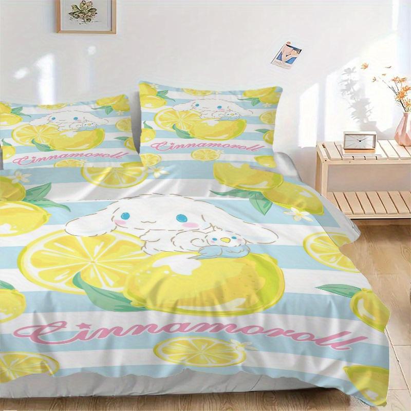 3pcs Sanrio Lemon Cinnamoroll Pattern Quilt Cover Set - Soft and Cozy Bedroom, Guest Room and Dorm Decorative Bedding 3-Piece Set 1 Quilt Cover + 135x200cm
3pcs Sanrio Lemon Cinnamoroll Pattern Quilt Cover Set - Soft and Cozy Bedroom, Guest Room and Dorm Decorative Bedding 3-Piece Set 1 Quilt Cover + 135x200cm