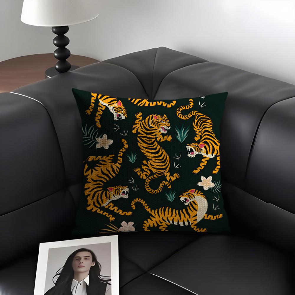Animal Style Tiger Fashion Cushion Cover Natural Linen Organic Fabric DoubleSided Printing Sofa Home Decor Gift Pillow Case 30x30cm
Animal Style Tiger Fashion Cushion Cover Natural Linen Organic Fabric DoubleSided Printing Sofa Home Decor Gift Pillow Case 30x30cm