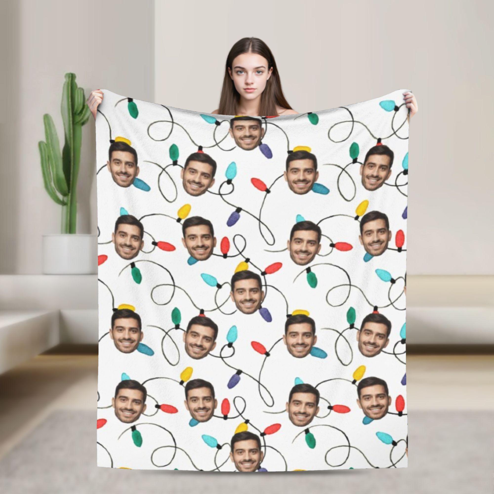 Christmas Lights Photo Face Upload Personalised Custom Plush Blankets Gift for Men Women Girls Boys Throw Blanket for Home Quilt 75x90cm
Christmas Lights Photo Face Upload Personalised Custom Plush Blankets Gift for Men Women Girls Boys Throw Blanket for Home Quilt 75x90cm