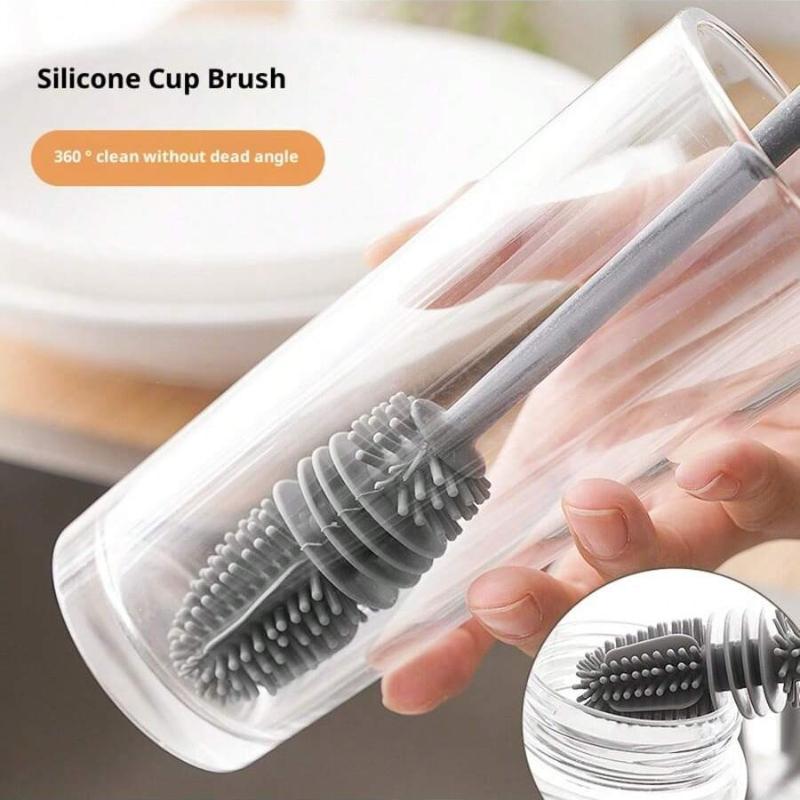 Silicone long-handled cup brush, thermos cup cleaning brush, long-handled glass cup brush, baby bottle cleaning brush, kitchen cleaning brush
Silicone long-handled cup brush, thermos cup cleaning brush, long-handled glass cup brush, baby bottle cleaning brush, kitchen cleaning brush
