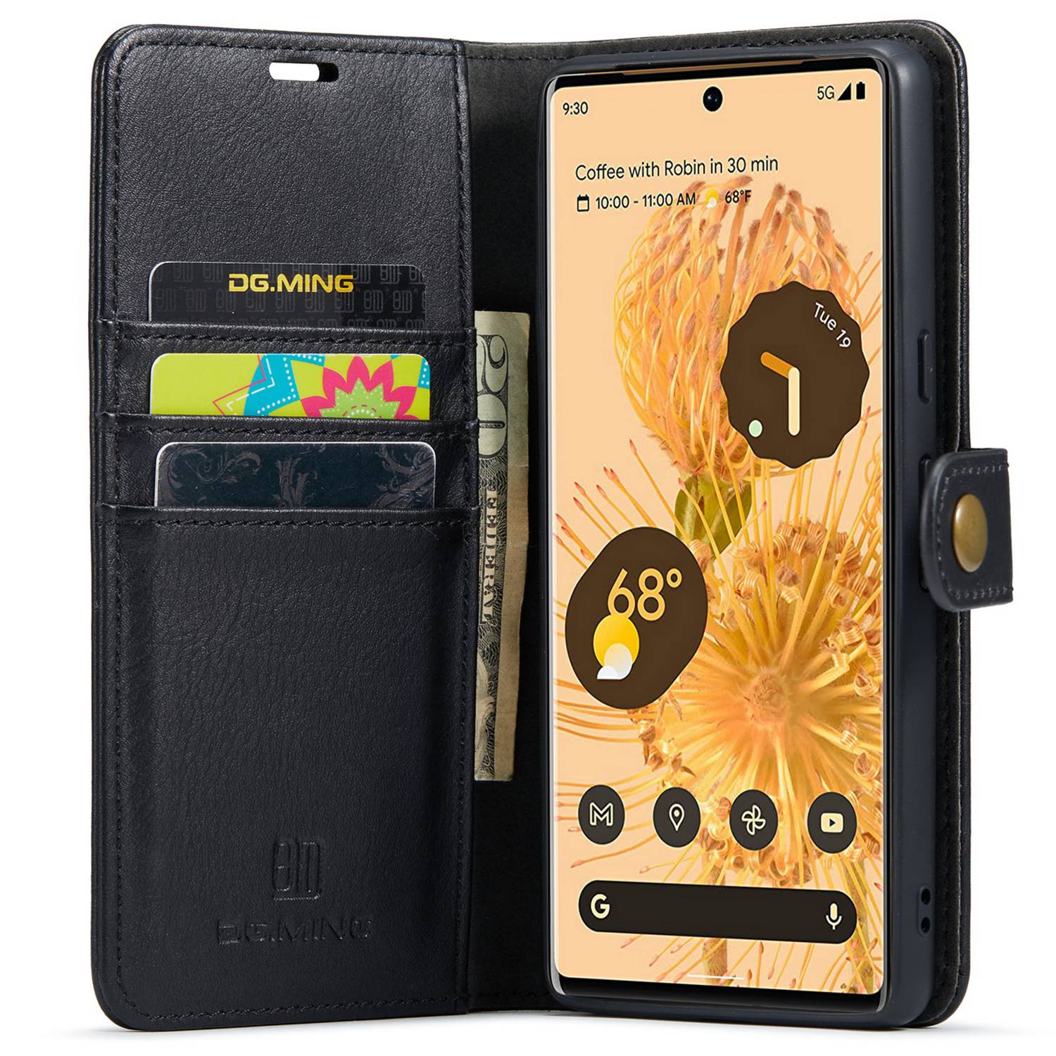 DG.MING For Google Pixel 7 Pro 5G Detachable 2-in-1 Phone Case Split Leather Wallet Stand Drop-proof Protective Cover Brown
DG.MING For Google Pixel 7 Pro 5G Detachable 2-in-1 Phone Case Split Leather Wallet Stand Drop-proof Protective Cover Brown