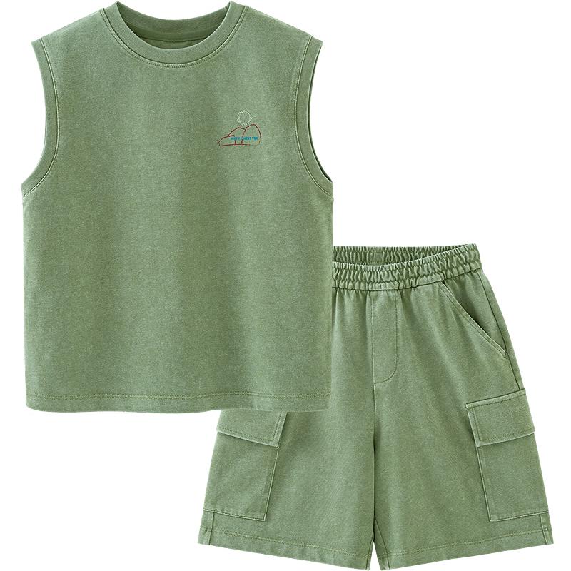 Minibala Boys Summer Workwear Style Vest & Shorts Set 130
Minibala Boys Summer Workwear Style Vest & Shorts Set 130