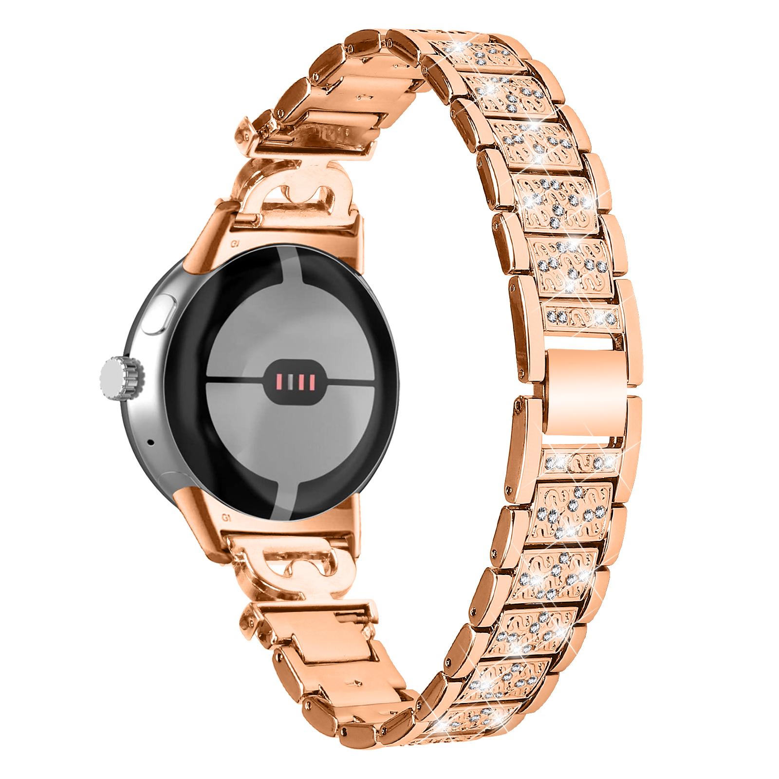 Для Google Pixel Watch 3 41мм/Watch 2/Pixel Watch 3-Декор стразами-намистинами Ремінець для годинника з нержавіючої сталі Заміна Rose Gold
Для Google Pixel Watch 3 41мм/Watch 2/Pixel Watch 3-Декор стразами-намистинами Ремінець для годинника з нержавіючої сталі Заміна Rose Gold
