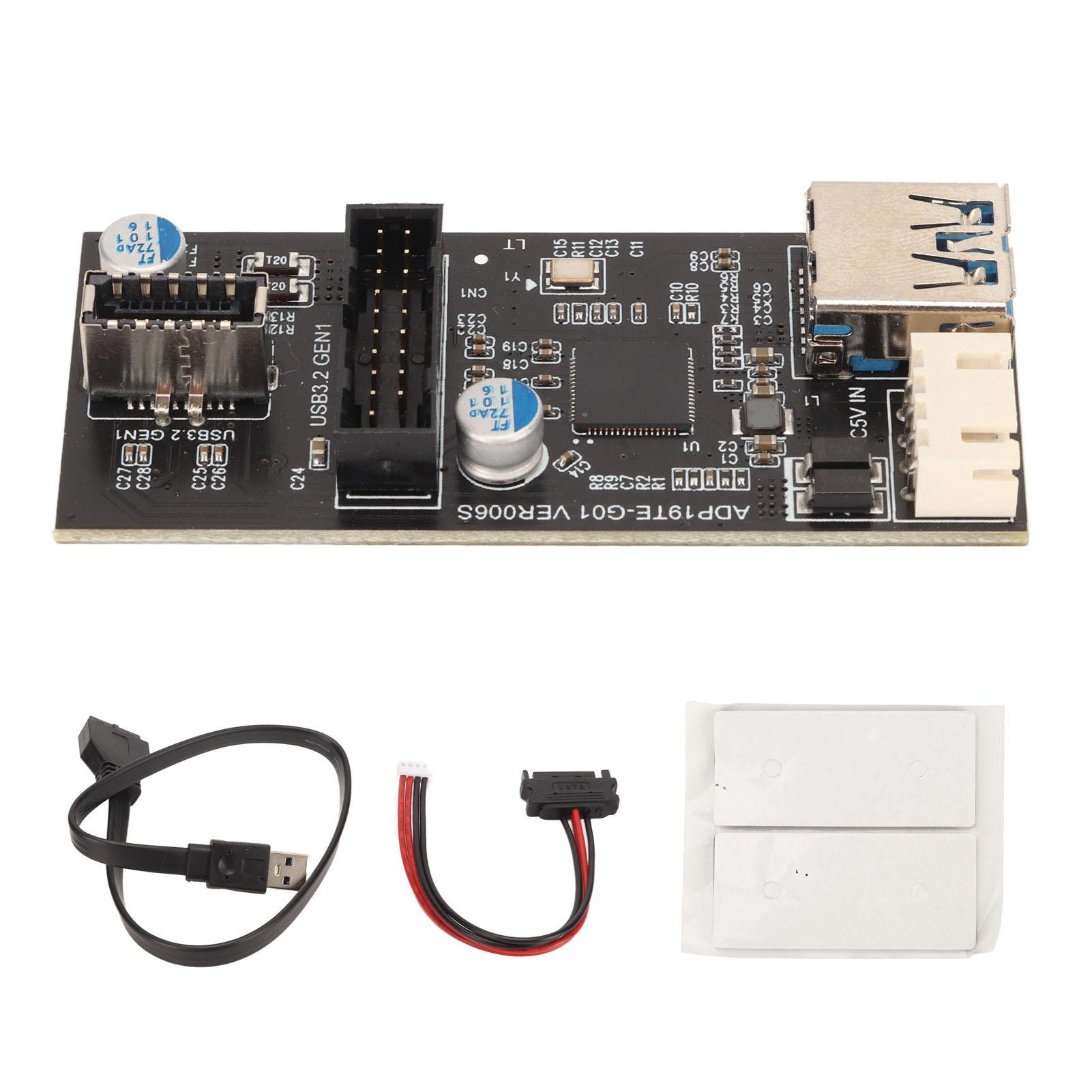 USB3.2 Gen1 to 19PIN Type E Adapter Card 5Gbps USB3.0 to 19PIN Expansion Card for Win 7 8 10 11 for
USB3.2 Gen1 to 19PIN Type E Adapter Card 5Gbps USB3.0 to 19PIN Expansion Card for Win 7 8 10 11 for