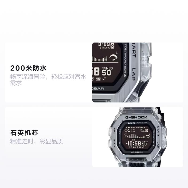 CASIO GBX-100 series 200 meters waterproof Quartz resin strap same style for men and women black dial GBX-100S-1JF чорний
CASIO GBX-100 series 200 meters waterproof Quartz resin strap same style for men and women black dial GBX-100S-1JF чорний