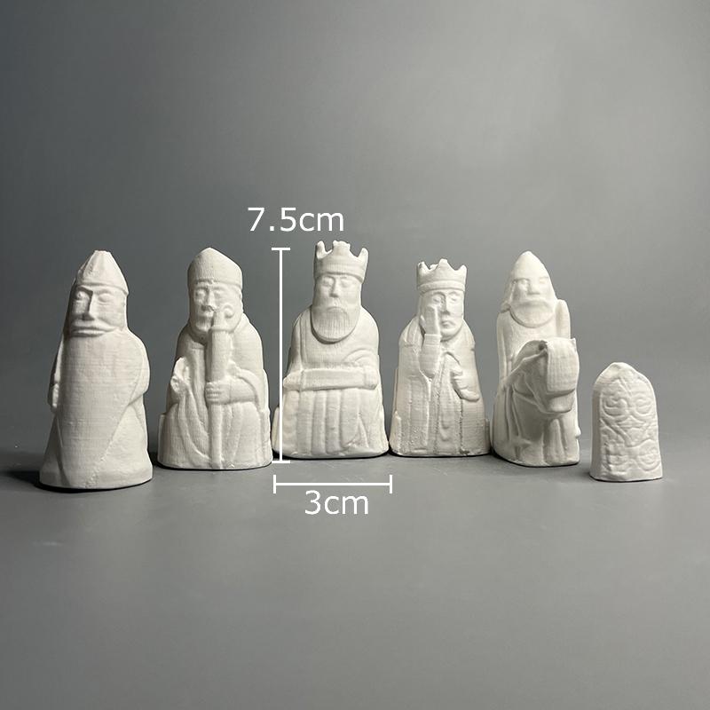 Lewis Chess Replica Plaster Statue 6 Pcs-set Table Decoration Ornaments Creative Artwork Figures Sculpture Room Aesthetic Decor
Lewis Chess Replica Plaster Statue 6 Pcs-set Table Decoration Ornaments Creative Artwork Figures Sculpture Room Aesthetic Decor
