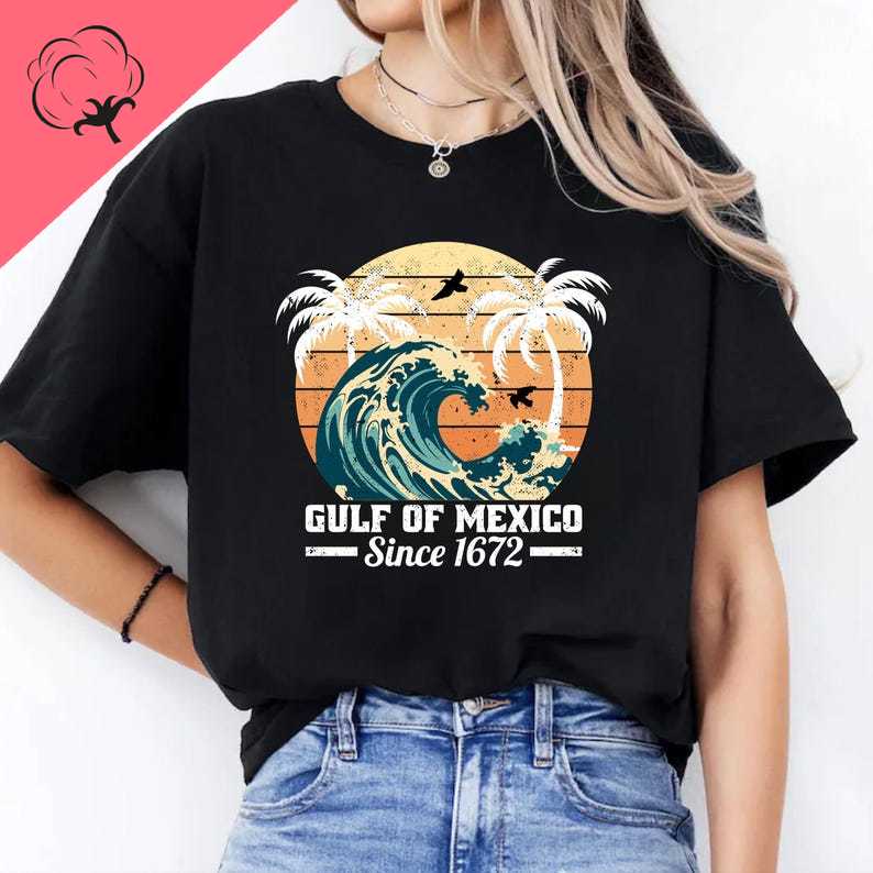 Gulf of Mexico Retro TShirt Vintage Ocean Wave Graphic Tee for Beach Lovers Palm Tree Travel Shirt for Summer Vacation Y2k 4XL
Gulf of Mexico Retro TShirt Vintage Ocean Wave Graphic Tee for Beach Lovers Palm Tree Travel Shirt for Summer Vacation Y2k 4XL