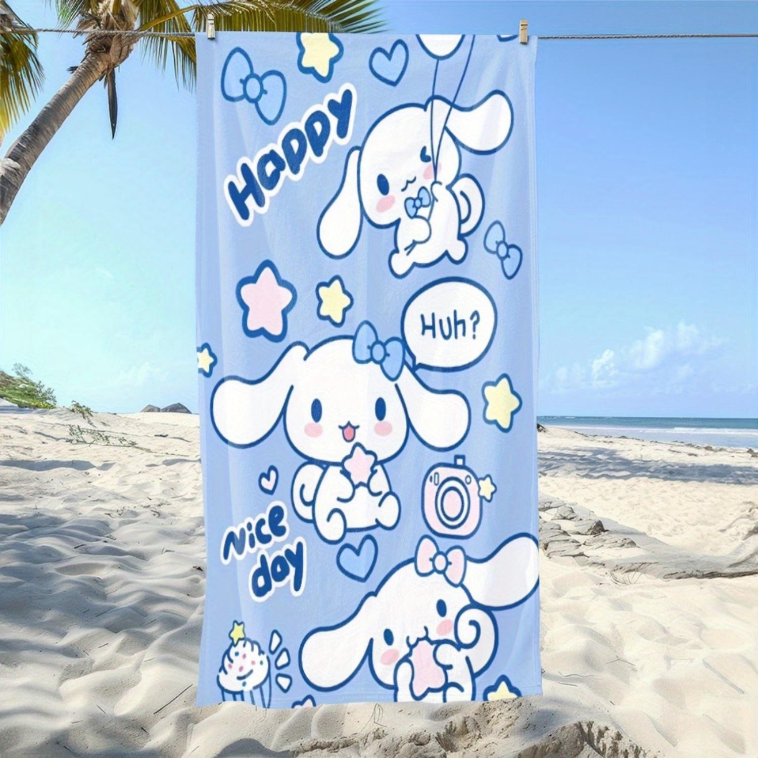 1pc Sanrio Hoppy Beach Towel - Soft, Absorbent, Lightweight & Quick-Dry Microfiber with Positive Phrases on Blue,Quickdry W30*H60(CM)
1pc Sanrio Hoppy Beach Towel - Soft, Absorbent, Lightweight & Quick-Dry Microfiber with Positive Phrases on Blue,Quickdry W30*H60(CM)