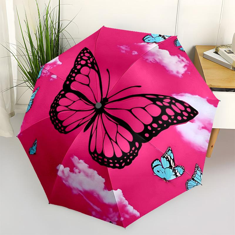1pc Butterfly Pink Sky Automatic Folding Umbrella, 8-Rib Iron Frame, Casual Outdoor Accessory for Birthday Festival Gifts yy251128186
1pc Butterfly Pink Sky Automatic Folding Umbrella, 8-Rib Iron Frame, Casual Outdoor Accessory for Birthday Festival Gifts yy251128186
