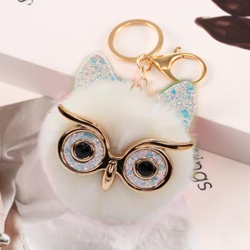 Glittery Big-Eyed Owl Pom-Pom Pendant One Size білий
Glittery Big-Eyed Owl Pom-Pom Pendant One Size білий
