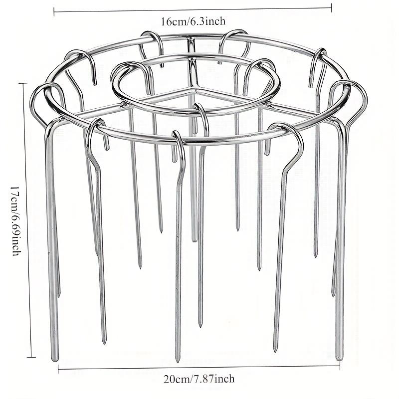 1 шт. Вертикальная круглая шашлычница из нержавеющей стали для аэрофритюрницы, духовки, барбекю, с несколькими крючками для удобного хранения. Отлично подходит для приготовления в помещении.
1 шт. Вертикальная круглая шашлычница из нержавеющей стали для аэрофритюрницы, духовки, барбекю, с несколькими крючками для удобного хранения. Отлично подходит для приготовления в помещении.