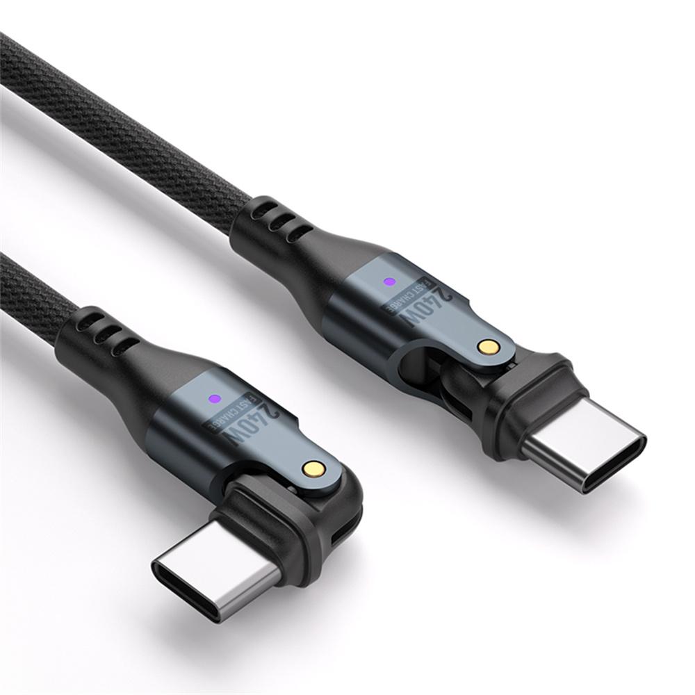 1.8m PD 240W Type-C to Type-C Fast Charging Cable for Phone/Tablet/Laptop 180-degree Bend Data Sync Cord A
1.8m PD 240W Type-C to Type-C Fast Charging Cable for Phone/Tablet/Laptop 180-degree Bend Data Sync Cord A